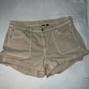 Khaki American Eagle Jean Shorts nwot size 14